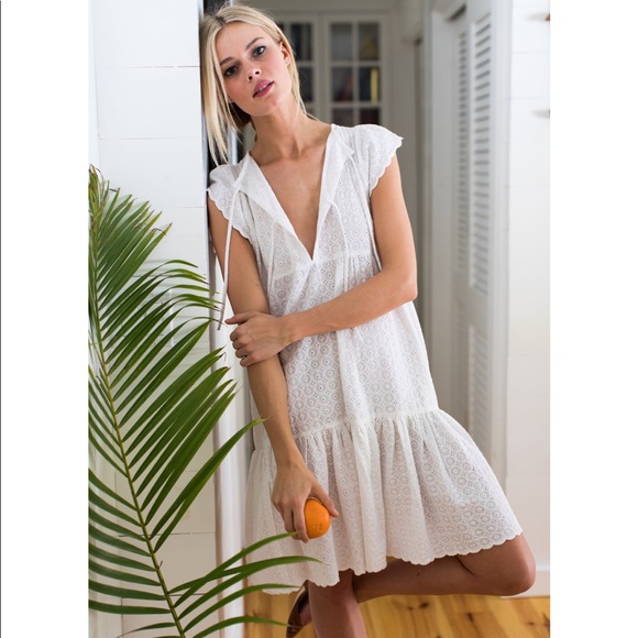 Emerson Fry Angel Dress- White Eyelet - Picture 3 of 8